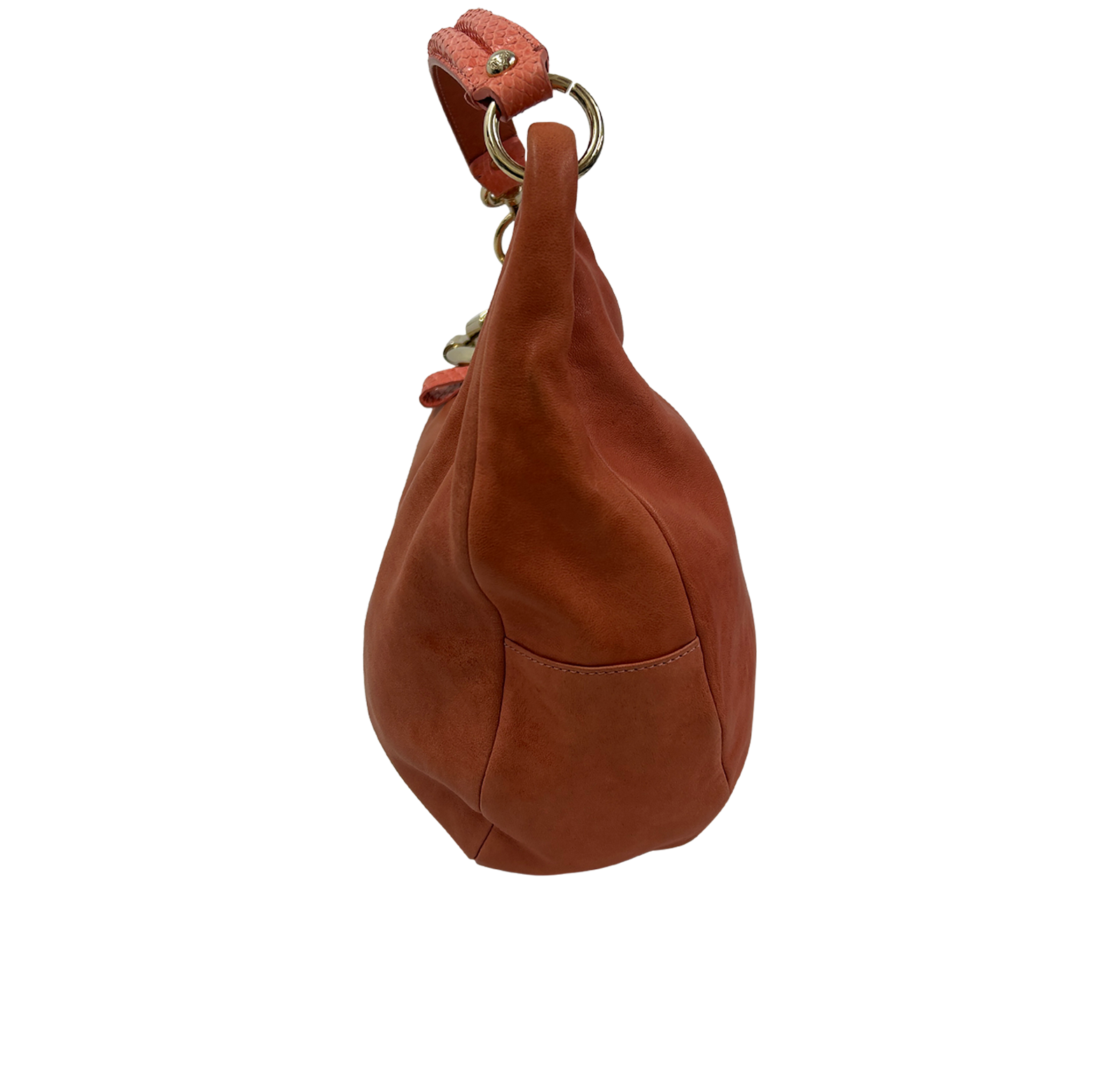 Bracelet Bag, 380&euro;, Bolso, Rosa, Animal - Piel, Vista lateral